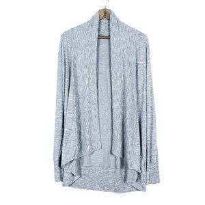 Athleta Heather Gray Open Front Cardigan Sweater